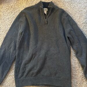 L.L Bean Men’s quarter zip sweater / size Large-tall
